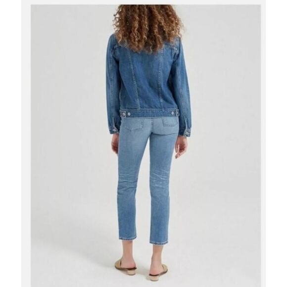 AG Adriano Goldschmied Jeans 27 The Isabelle High Rise Straight Crop Split Hem - Picture 3 of 14